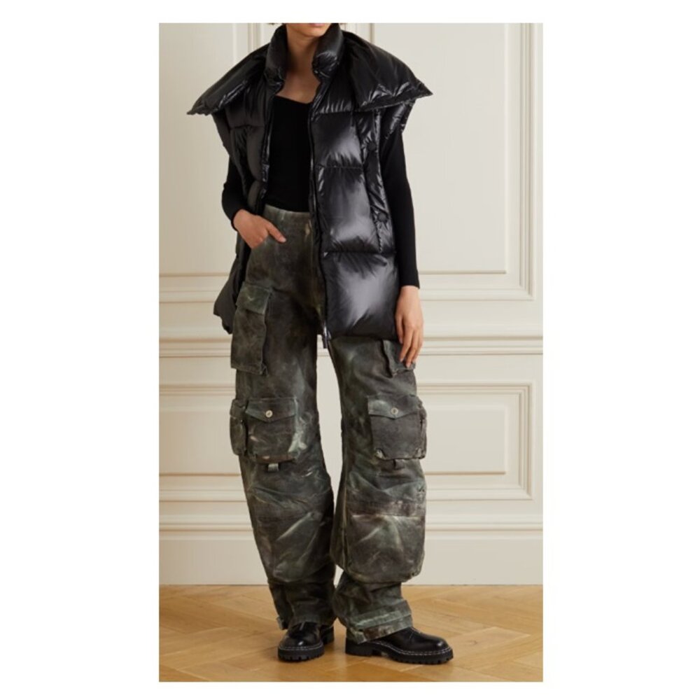 Moncler Black Shiny Puffer Vest